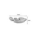 Titanium Blatt Piercing Schmuck, 10x4mm kleine Knorpel Stecker Ohrring Zubehoer. - Blatt (M2481) / 1.0x6mm M0.9 / Silber