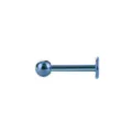 Edelstahl Korpuss Piercing Lippenstecker blaue Knorpel Ohrstecker Schmuck Element - Blau