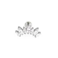 Titanium markies zirkonia kraakbeen piercing oorsteker en lippensieraad te koop. - 1.2*6mm / Zilver