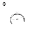 G23 Titanium Horseshoe Ring C Bar U Shaped Body Piercing Jewelry 1.2mm 14mm Body Jewelry - 1.2*14mm M0.9 - Silver