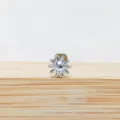 G23 Titane Soleil Forme Cartilage Boucle d Oreille Lèvres Perçage Corps Bijou Clou - Tige 1.2*6mm / Style 1 Argent