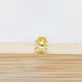 Piercing cartilage soleil étoile doré avec zircone cubique étincelante pour bijoux - Tige 1.2*6mm / Style 1 Or