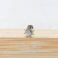 Piercing labret soleil en titane bijou de corps cartilage tendance pour les femmes - Tige 1.2*6mm / Style 2 Argent
