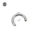 G23 titanium horseshoe barbell piercing ring, 1.6mm thickness 12mm diameter body jewelry. - 1.6*12mm (M1.2) - Silver Color