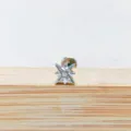 G23 Titanium Star Labret Stud Zircon Cartilage Piercing Body Jewelry Variant Silver - Style 5 Silver