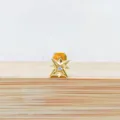 Gold titanium star cartilage piercing stud with sparkling zircon for body jewelry fashion. - Style 5 Gold