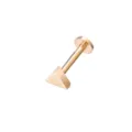 Modischer roségoldfarbener Edelstahl Dreieck Labret Stecker und Knorpel Piercing Schmuck. - Dreieck Roségold / 1,2*4 mm M1,0