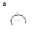 G23 Titanium Horseshoe Piercing Ring 1.2mm x 13mm Body Jewelry C Bar U Shape Barbell - 1.2*13mm (M0.9) - Silver Color