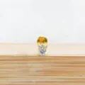 Titandioxid Labret Piercing Schmuck mit glitzernden Zirkonia Steinen fuer Ohr und Lippe. - 1.2*6mm / Stil 6 Gold