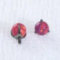 Titanium G23 Piercing Jewelry Pink Opal Ball Attachment Body Piercing Accessory Replacement - Aurora Opal Bead Top / 0.9*4mm Thread / Iridescent Pink (OP526)