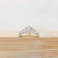 Piercing cartilagine orecchio in titanio dorato con zircone forma di corona chic - Stile Pizzo a Corona Oro (Stile 8) / 1.2*6mm