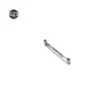 G23 Titanium Dermal Anchor Surface Piercing Bar Body Jewelry V-Shape Bridge Implant - 1.6*16mm Thread M1.2 / Right-Angle Dermal Anchor, Silver Color