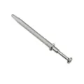 Stainless steel four-prong diamond grabber tool for precision jewelry and piercing item handling. - Silver Long