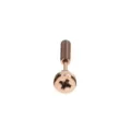 Roestvrij staal schroef oorbel rosegoud trendy piercing lichaamssieraad item. - Roségoud