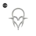 F136 Titanium Septum Ring Piercing Jewelry Gothic Cartilage Earring Spike Design Silver - 1.2x8mm / Style 7 Silver