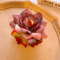 Elegant gradient flower hair claw clip retro chic floral spring clip for women daily wear - Hair Claw / Red