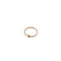 Rose gold captive bead ring, stainless steel nose ring and lip piercing body jewelry SKU. - 0.8*6mm / Rose Gold