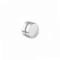 Stainless steel magnetic earrings for men and women non-piercing round clip on studs 8mm - Silver