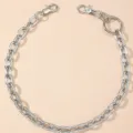 Punk metal waist chain hip-hop thick chain trousers chain fashion silver body chain for - Thick Ring Pants Chain / Silver Tone