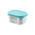 Fiambrera de acero inoxidable con tapa azul sellada, bonito contenedor de alimentos de osito. - Tarrina de helado de 230 ml con tapa de patrón de hielo verde menta