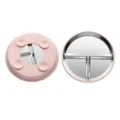 Assiette compartimentée pour enfants en acier inoxydable avec base ventouse rose. - Assiette Grande 23cm / Rose Clair