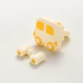 Accessoire d'aide aux baguettes d'entraînement en silicone, design de voiture mignon pour enfants. - Voiture Beige Helper