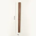 Baguettes en bois naturel, longueur 18.2cm, design léger de 10g pour un usage quotidien écologique. - Baguettes en bois de wengé 18 cm
