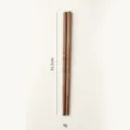 Baguettes en bois design simple vaisselle naturelle légère pour repas quotidien maison - Baguettes en bois de Wengé 16 cm