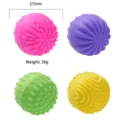Bolas sensoriales antiestrés de silicona colorida con superficie texturizada para ansiedad. - Paquete de 4 Colores de Caramelo