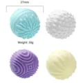 Set de bolas antiestrés de silicona con superficie texturizada, diámetro de 27mm y 39g. - Paquete de 4 Colores Macaron