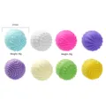 Silicone fidget sensory balls set, stress relief toys with various textures and vibrant colors. - 8 Pieces Mixed Colors Pack