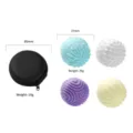 Silicone sensory stress relief balls set with black zipper storage case for anxiety relief. - With Storage Case Set