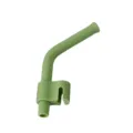 Silicone straw replacement for baby feeding bowl set, flexible green toddler tableware part. - Straws / Light Green