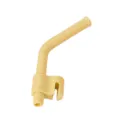 Beige silicone baby training cup straw replacement part, safe flexible feeding accessory - Straws / Yellow