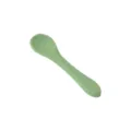 Cuillère bébé en silicone vert pour l'alimentation quotidienne, matériau sûr. - Cuillères en silicone (Vert clair)