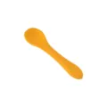 Cuillère d'alimentation pour bébé en silicone orange, matériau souple, accessoire sûr. - Cuillère en silicone - Jaune foncé