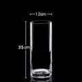 Transparente Acryl Zylinder Blumenvase, verdickter sturzfester Blumenstrauß Eimer 35cm - Durchmesser 12 cm Höhe 35 cm [Bruchsicherer gerader Zylinder]