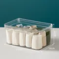 Clear plastic storage box for underwear socks desktop organizer case 25x16x12cm container - Small Transparent Box with Lid