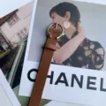 Womens stylish brown thin belt with a round golden metal buckle, perfect for jeans and casual wear. - 105cm / Camel