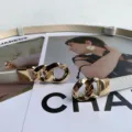 Minimalist white thin dress belt with gold chain buckle detail, elegant women accessory. - White