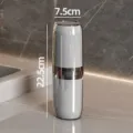 Portable travel toothbrush cup capsule design mouthwash cup bathroom organizer 7.5x22.5cm - 401-500ml / Grey (with Inner Liner)
