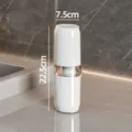 Portable dual-section travel toothbrush cup and mouthwash cup made of transparent PET material. - 401-500ml / Transparent (with Inner Liner)