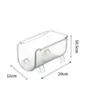Transparent plastic stackable water bottle and drink organizer rack for fridge home use SKU - 1 Tier / Clear
