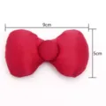 Rode satijnen stoffen gevulde strik DIY haaraccessoire en kerstdecoratie onderdeel. - Rood