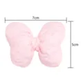 Fiocco in tessuto imbottito di cotone rosa accessorio per capelli DIY decorazione - 7cm x 5cm / Rosa