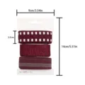 Koreanischer Stil DIY Band Set weinroter Stoff Borte dekorative Geschenke Verpackung - Set 1