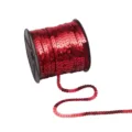 Red 6mm laser sequin ribbon roll for DIY craft, Christmas costume and party bow decoration. - 100 Yards (0.6cm) / Red