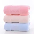 Pure cotton soft face towels set of 3 in pink beige blue, highly absorbent daily home use. - Floral Wreath Color Assortment