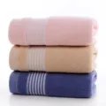 Pure Cotton Towel Set Soft Thickened Absorbent Face Towels Multi-Color Variant - Comfort Stripes Color Assortment