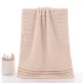Katoenen Wafeltje Gezichtshanddoek Lichtbeige Zacht Absorberend Wastable voor Thuis - 34x74cm / Zacht Bruin